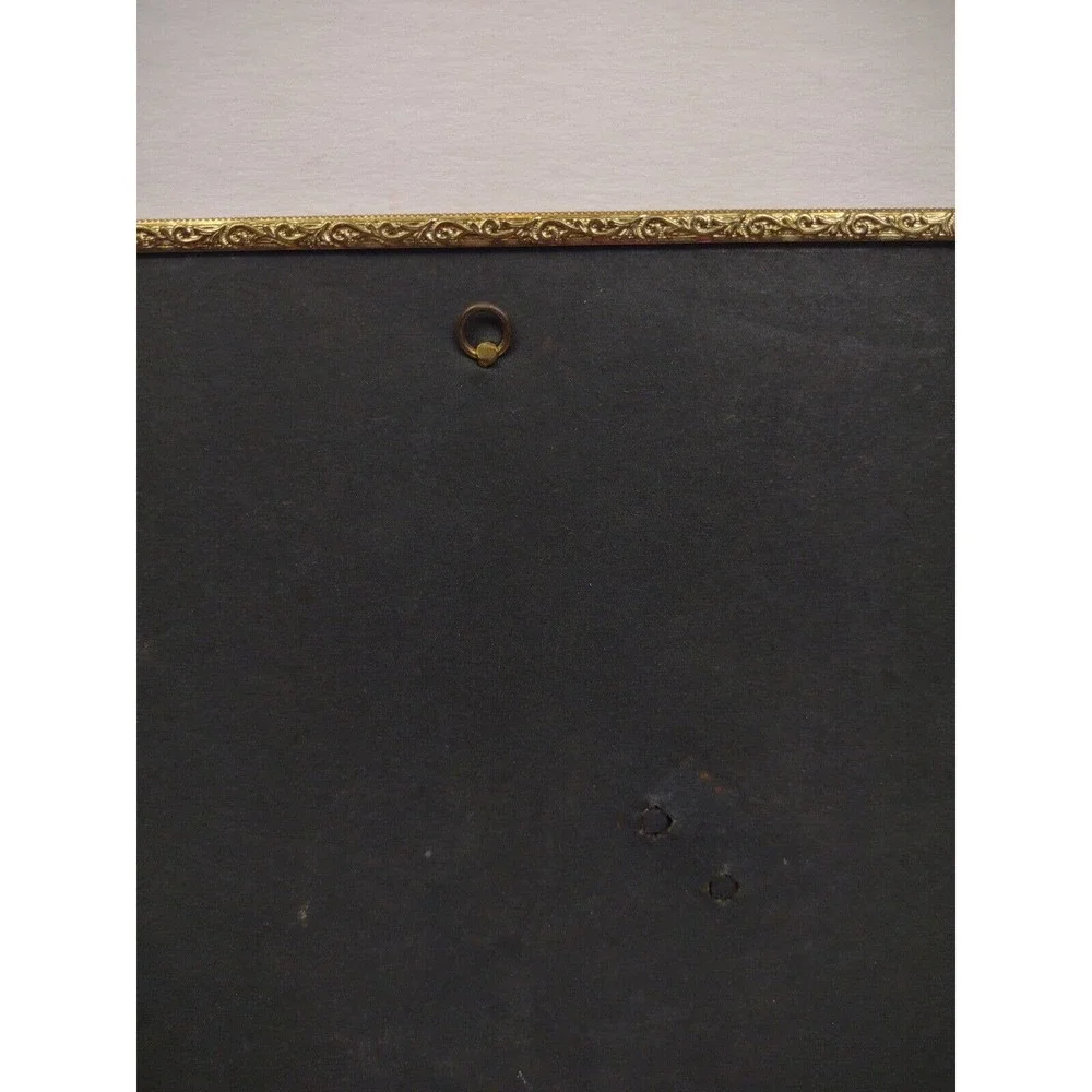 Vintage Brass Metal Photo Picture Frame Ornate 8 x 10" Guilded - Picture 5 of 6